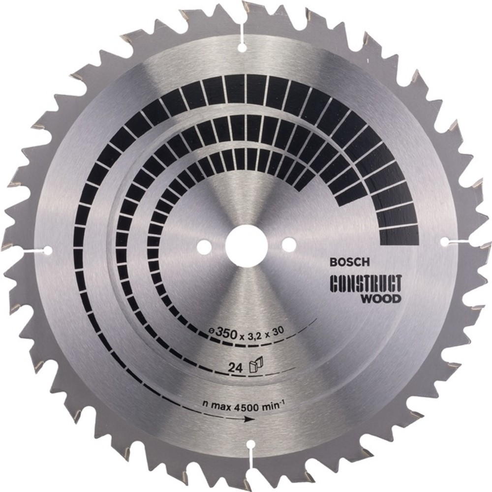 Produktabbildung Nr. 2: Lame pour scie circulaire D. ext. 350 mm nombre de dents 24 WZ perçage 30 mm l.