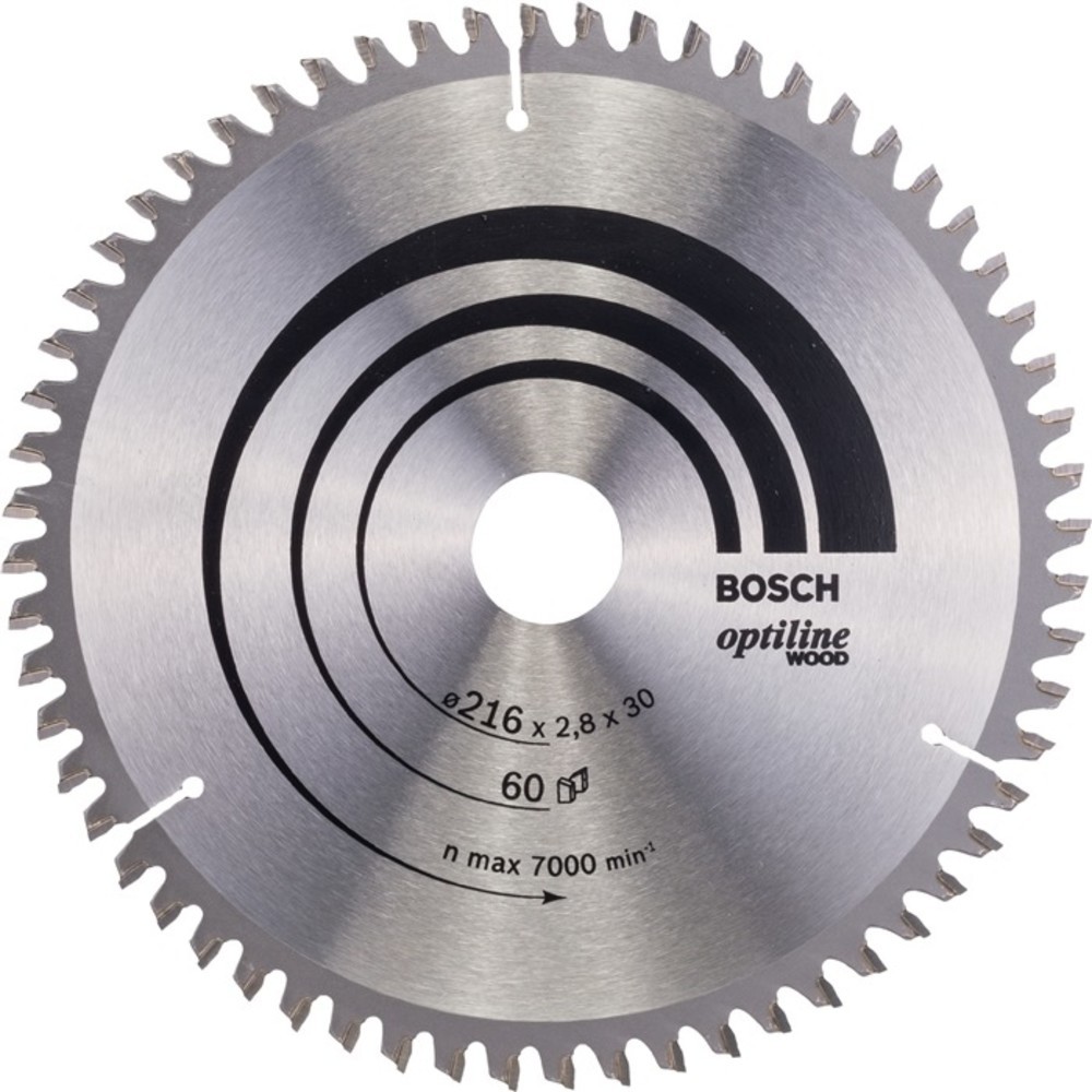 Produktabbildung Nr. 2: Lame pour scie circulaire D. ext. 216 mm nombre de dents 60 WZ/N perçage 30 mm l