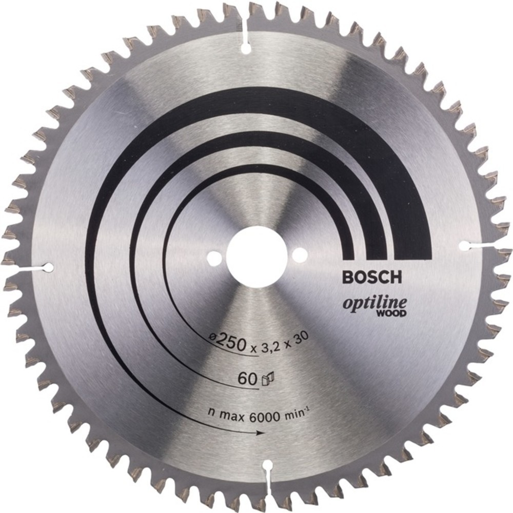 Produktabbildung Nr. 2: Lame pour scie circulaire D. ext. 250 mm nombre de dents 60 WZ/N perçage 30 mm l