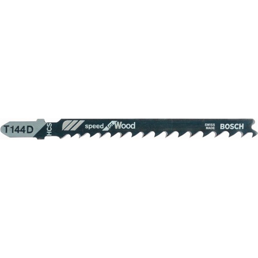 N° de l'image du produit 2 : Lame de scie sauteuse T 144 D longueur totale 100 mm pas de dent 4-5,2 mm HCS 5