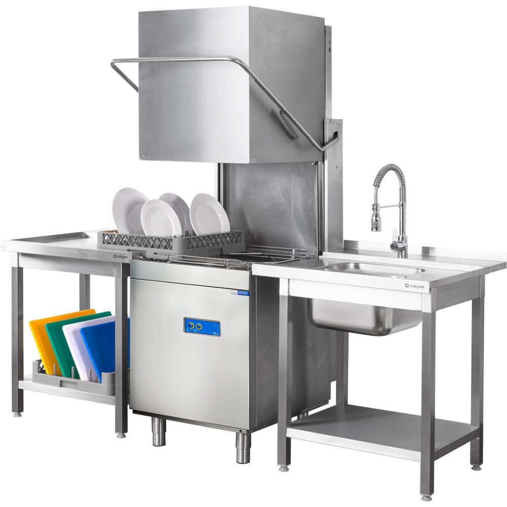 Produktabbildung Nr. 3: Lave-vaisselle à capot universel Stalgast avec pompe doseuse de produit de rinçage et de détergent