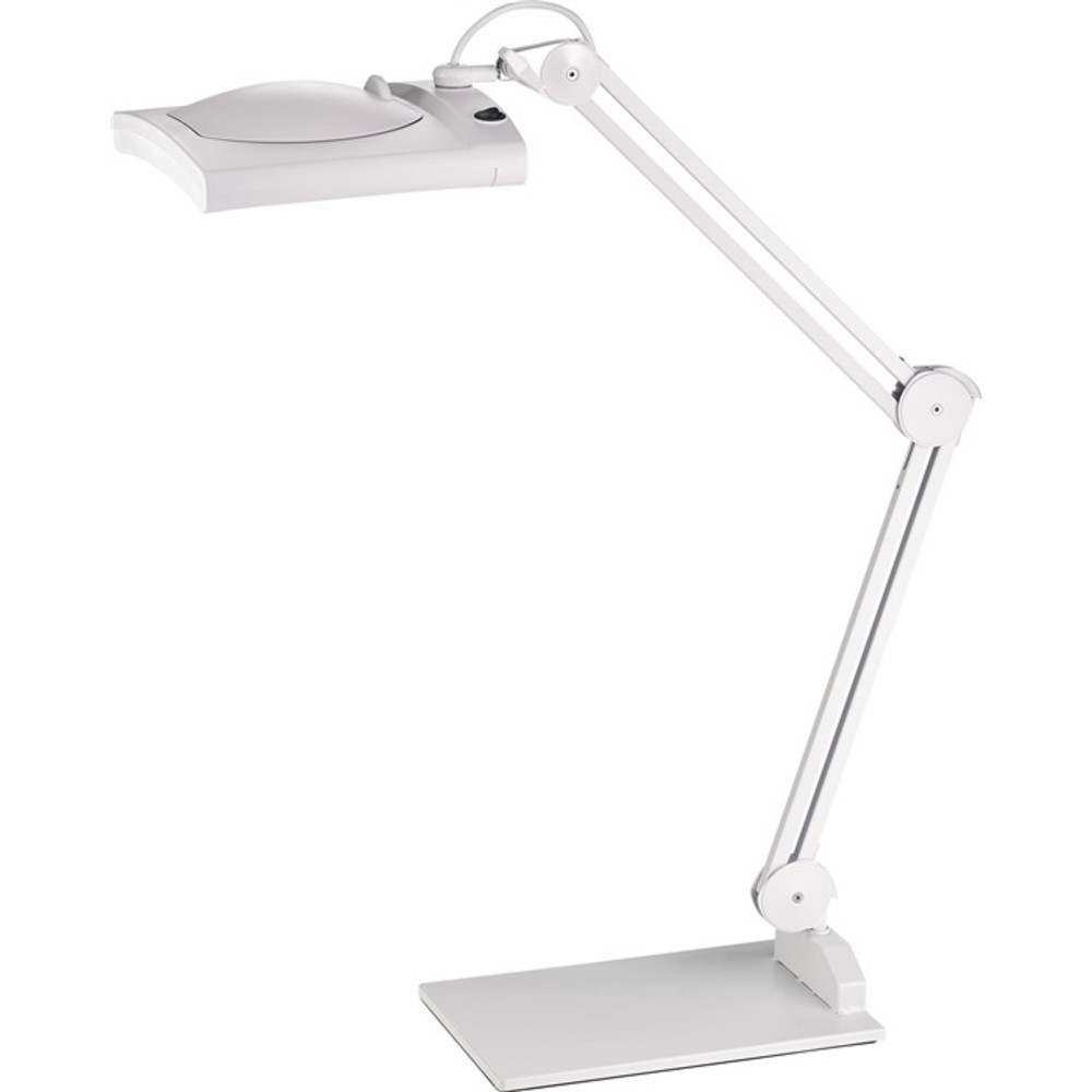 Produktabbildung Nr. 4: LED-Lupenleuchte Glaslinse 190,5mm (7,5 ") Tischklemme weiss Abdeckung,ecki. Kopf