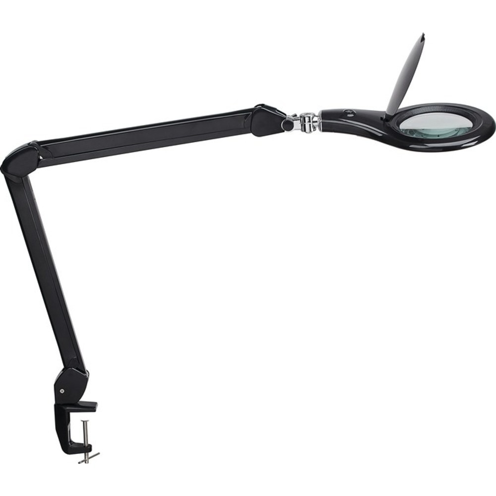 Illustration du produit: LED-Lupenleuchte, Tischklemme, Glaslinse 127 (5 ″), schwarz