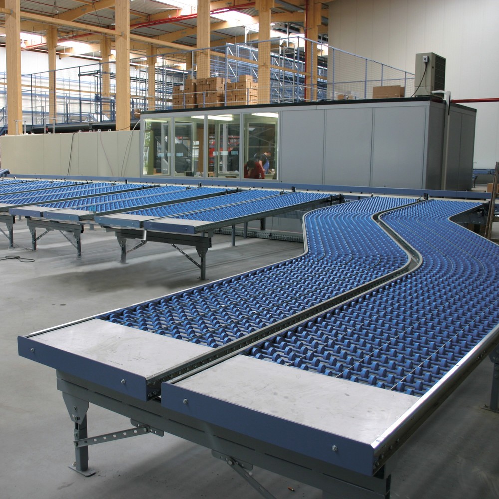 Produktabbildung Nr. 3: Leicht-Röllchenbahn, Kunststoffröllchen, Ø 48 mm, LxB 2.000 x 800 mm, Achsabstand 75 mm