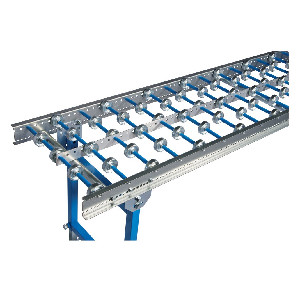 Produktabbildung: Leicht-Röllchenbahn, Stahlröllchen, Ø 48 mm, LxB 1.000 x 300 mm, Achsabstand 200 mm