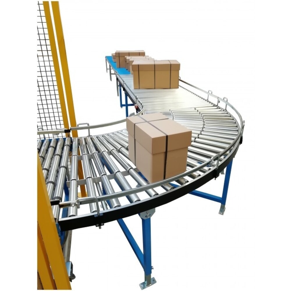 Produktabbildung Nr. 3: Leicht-Rollenbahn, 90˚ Kurve, Stahlrollen, Ø 50 mm Bahnbreite 300 mm, Achsabstand 100 mm