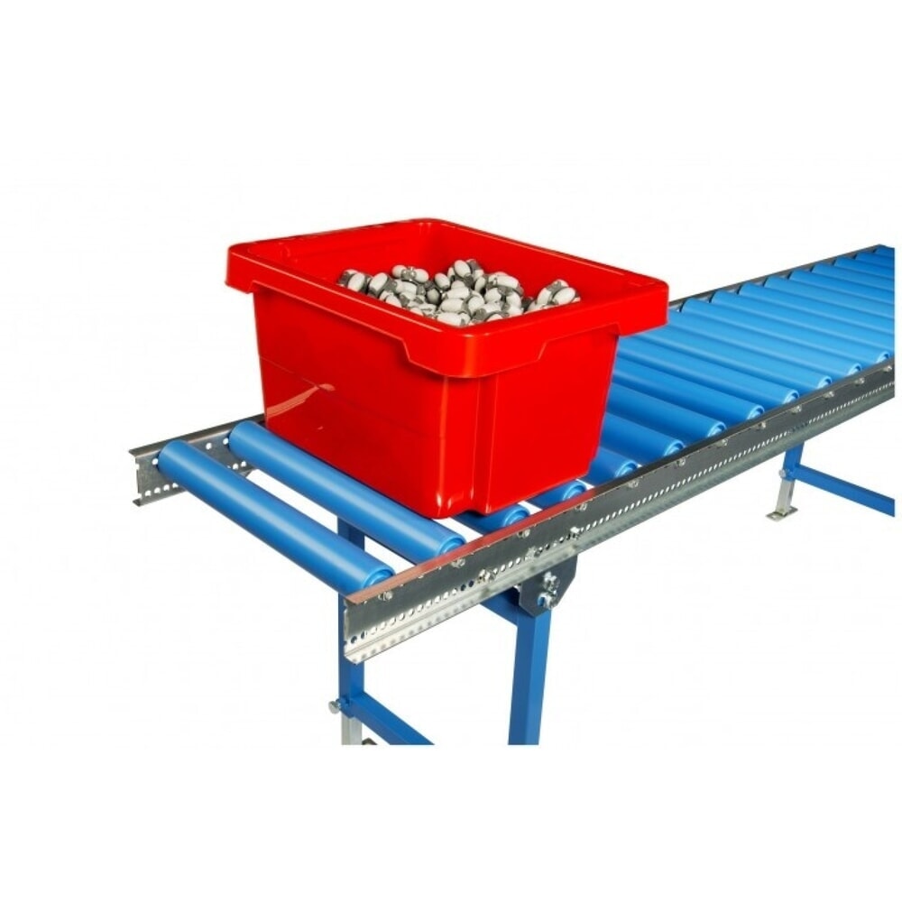 Produktabbildung Nr. 5: Leicht-Rollenbahnen, Kunststoffrollen, Ø 50 mm, Bahnlänge 1 m, Bahnbreite 400 mm, Achsabstand 75 mm