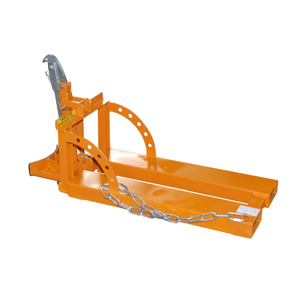 Produktabbildung Nr. 1: Lève-fût RS pour fûts en acier de 60 litres, 1 fût, jaune-orange