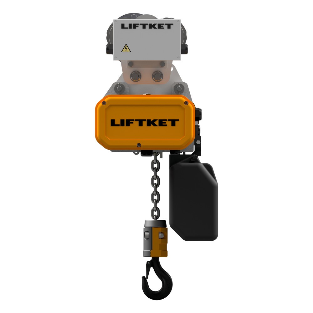 Illustration du produit: LIFTKET Palan à chaîne électrique S-Line avec mécanisme de déplacement électrique, capacité de charge 125 kg, 8/2 m/min