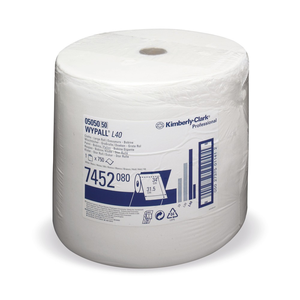 Illustration du produit: Lingettes WYPALL L30 Ultra+, Hxl 380 x 235 mm, 750 lingettes