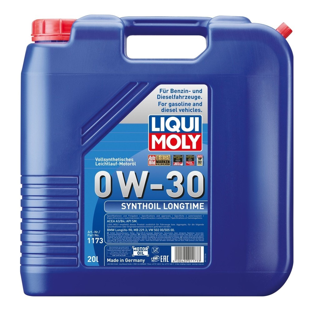Produktabbildung: LIQUI MOLY Synthoil Longtime 0W-30 20 l