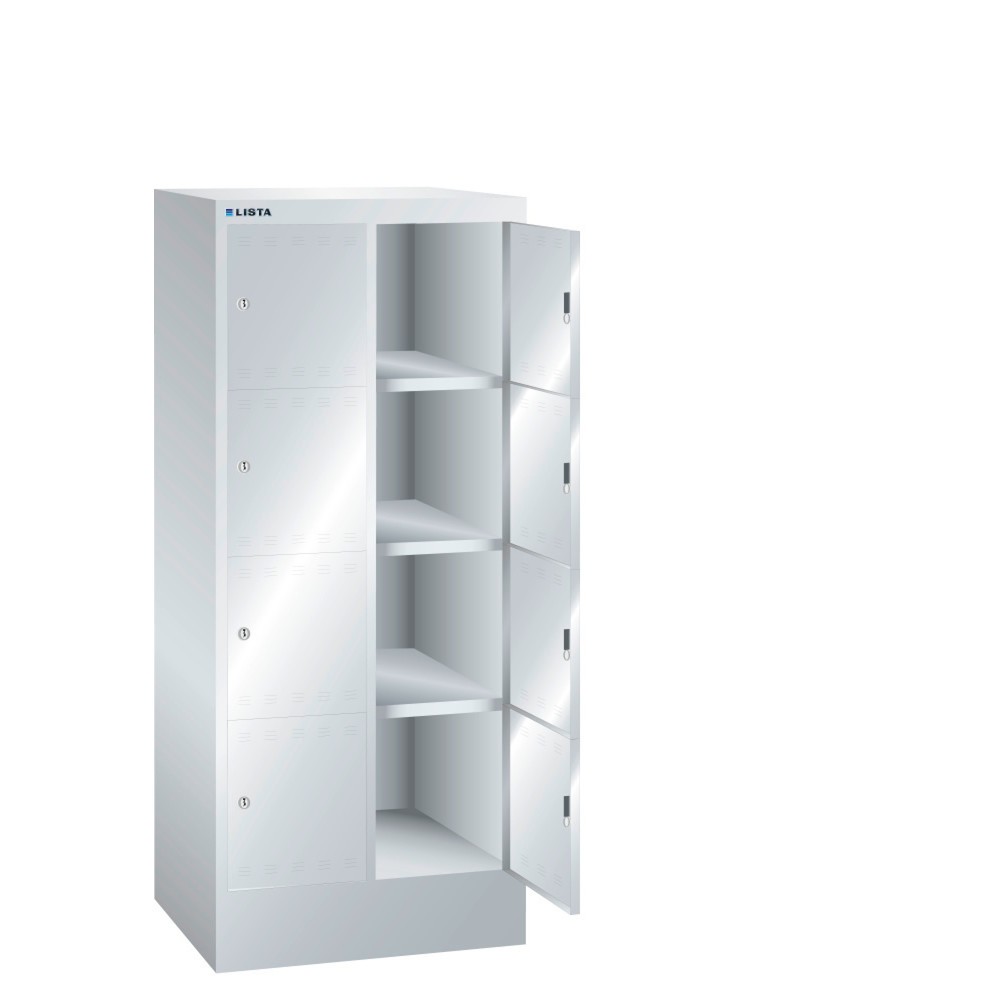 Illustration du produit: LISTA Armoire à casiers, (lxPxH) 610x500x1 395 mm, 2x4 casiers, dispositif de fermeture