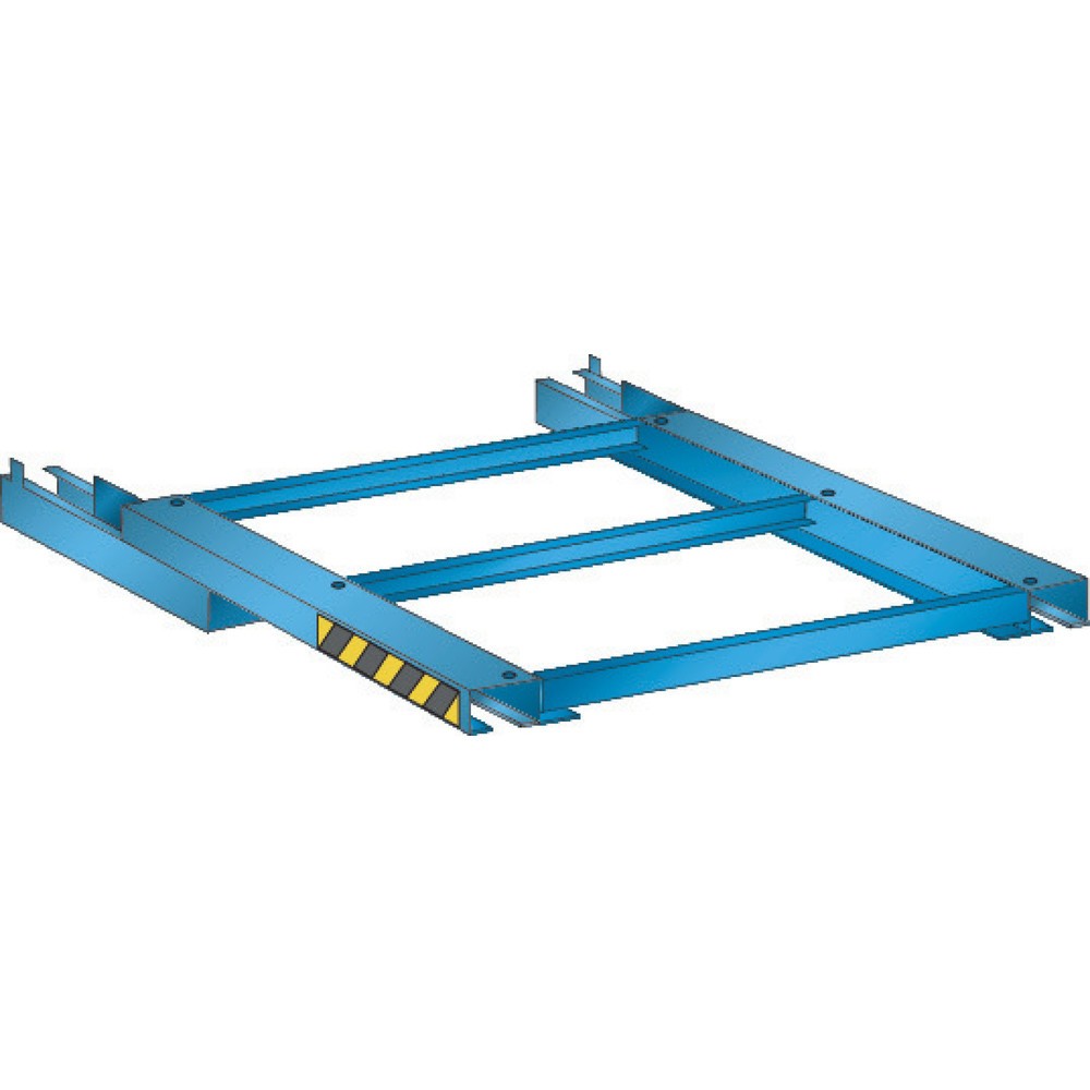 Produktabbildung: LISTA Auszugrahmen, FL 1.000 kg, BxT 890 x 860 mm, 100 % ausziehbar