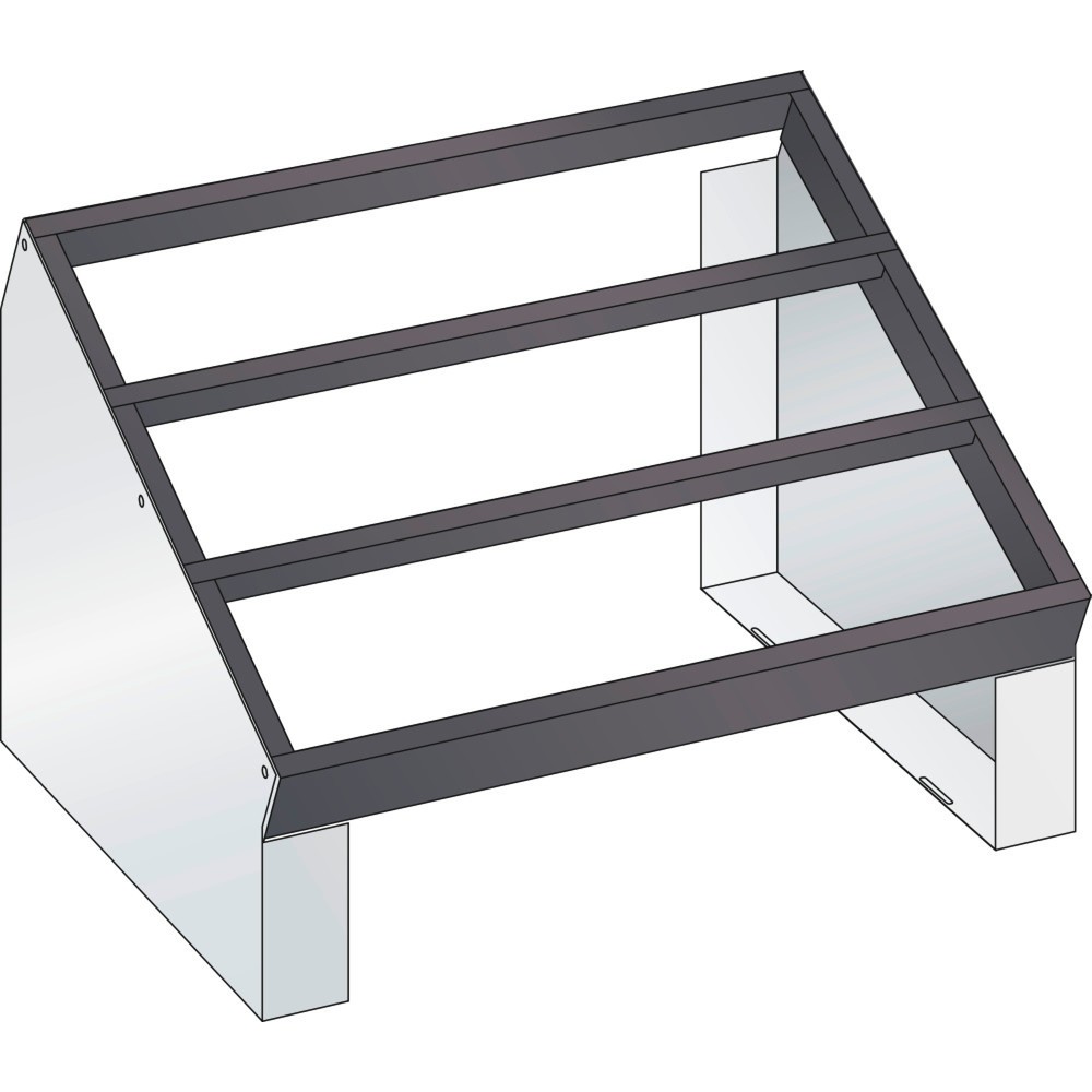 Produktabbildung: LISTA NC-Tischständer 36x27E, (BxTxH) 588x413x345mm, lichtgrau