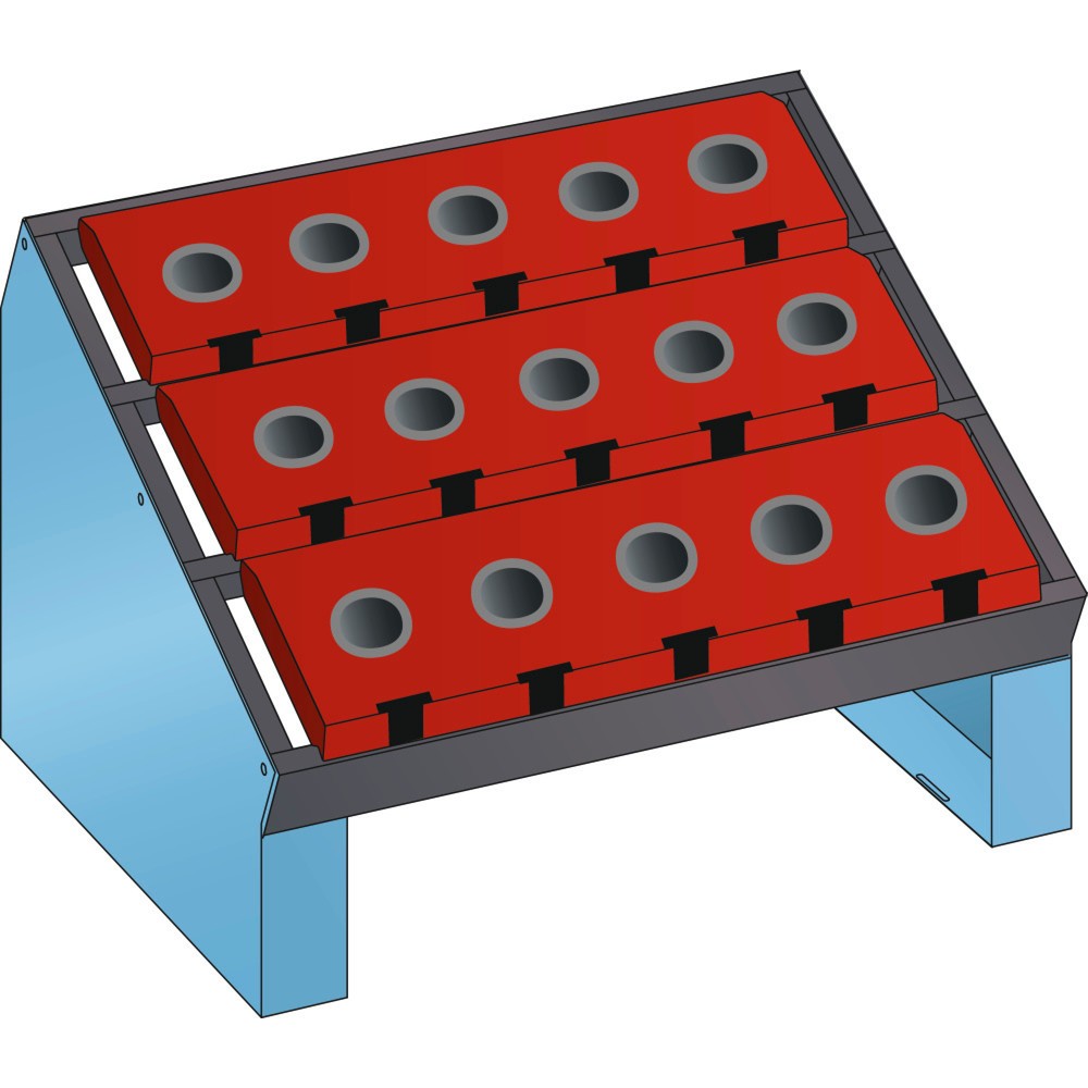 Illustration du produit: Support de table NC LISTA 36x27E, (lxPxH) 588x413x345 mm, ISO-SK 50, bleu clair