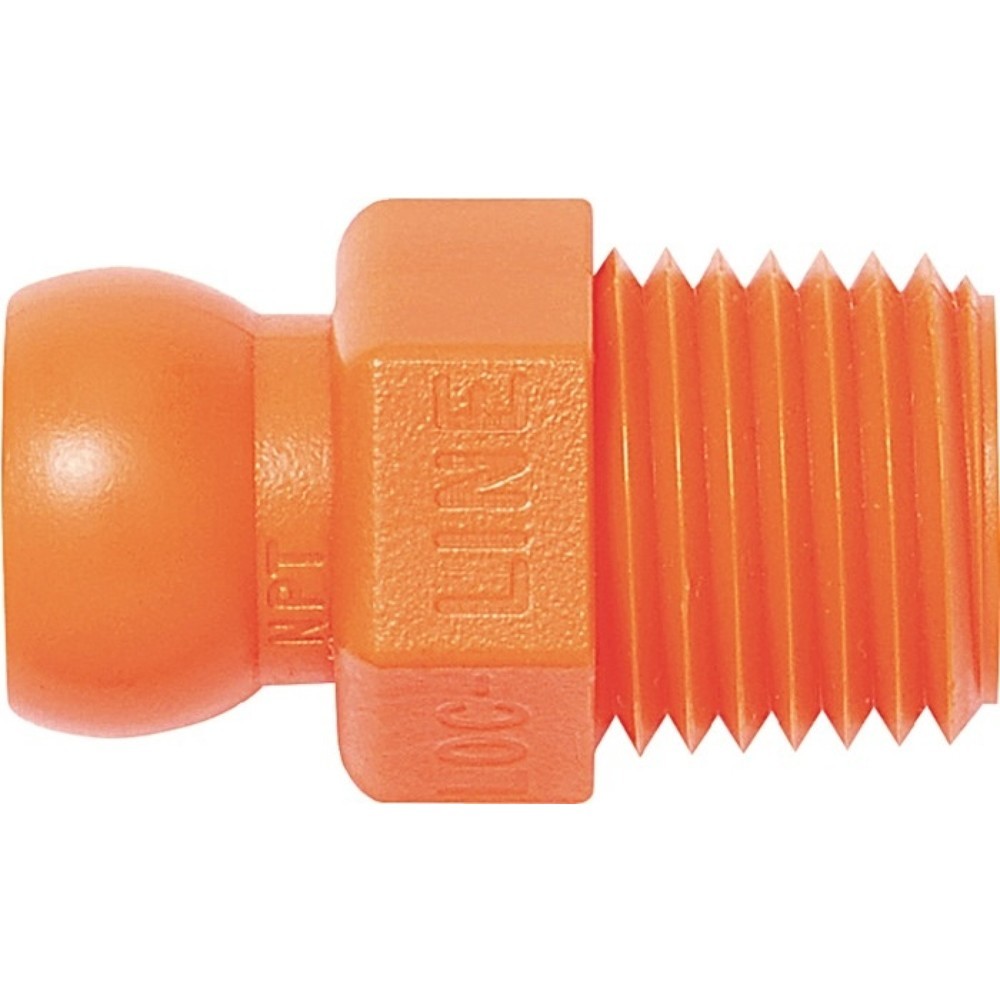 Produktabbildung: LOC-LINE Gewindenippel, NPT R 1/4, Grösse 1/4 ″, Beutel mit 4 Stück
