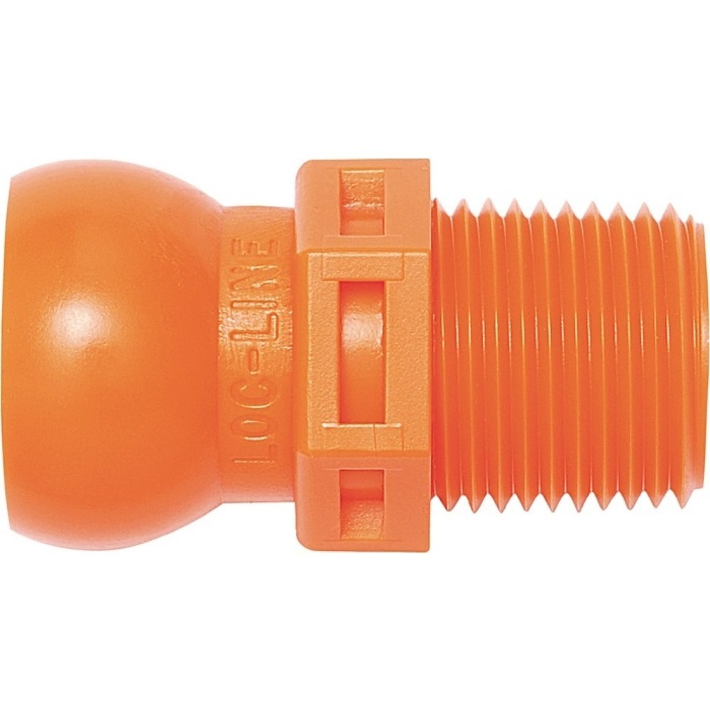 Produktabbildung: LOC-LINE Gewindenippel, NPT R 3/8, Grösse 1/2 ″, Beutel mit 4 Stück