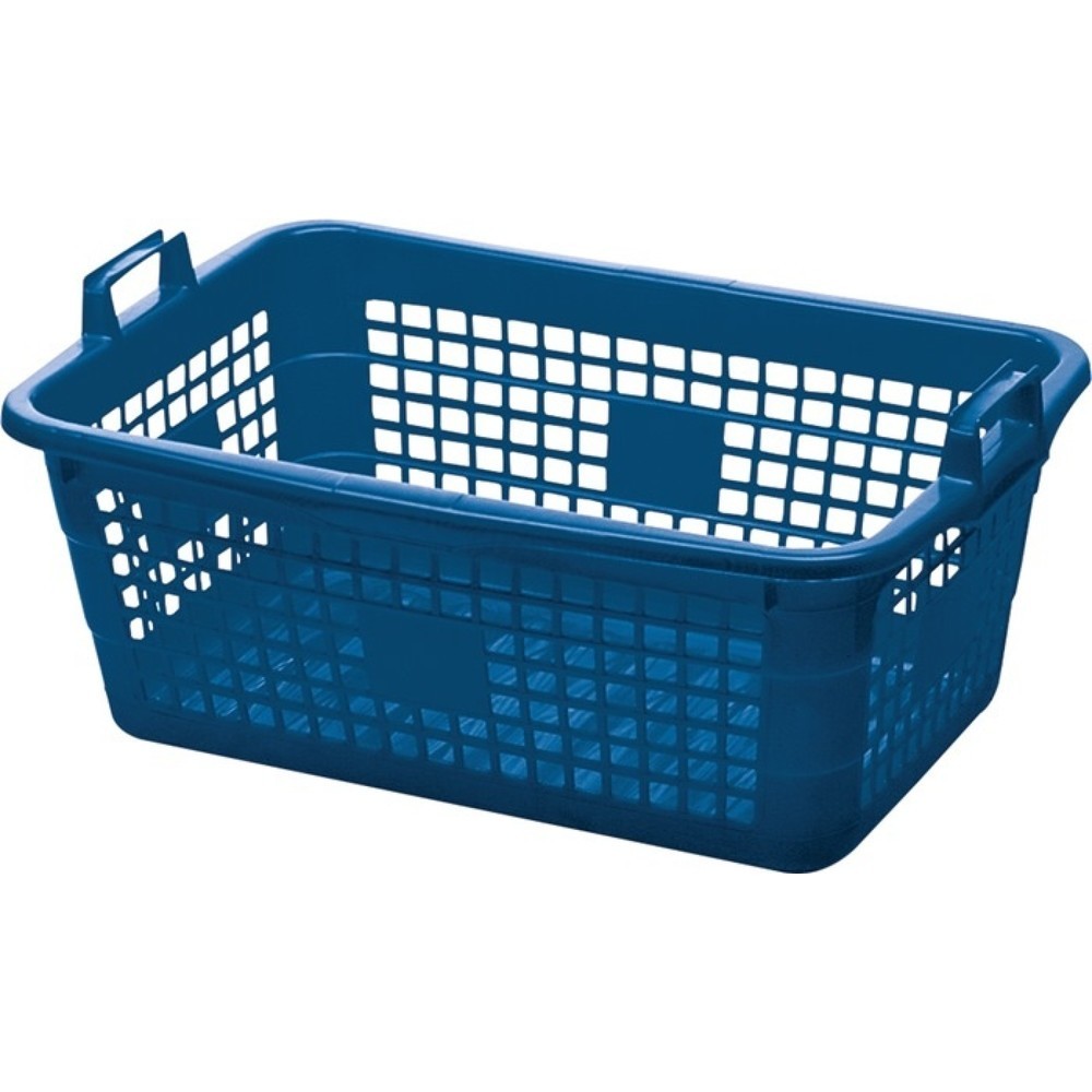 Illustration du produit: LOCKWEILER Corbeille, 45 l polyéthylène bleu, L620xl425xH250mm