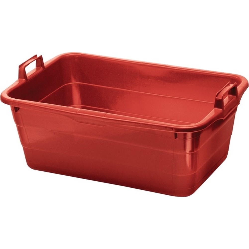 Produktabbildung: LOCKWEILER Wanne, Inhalt 45 l, L620xB425xH250mm, PE rot