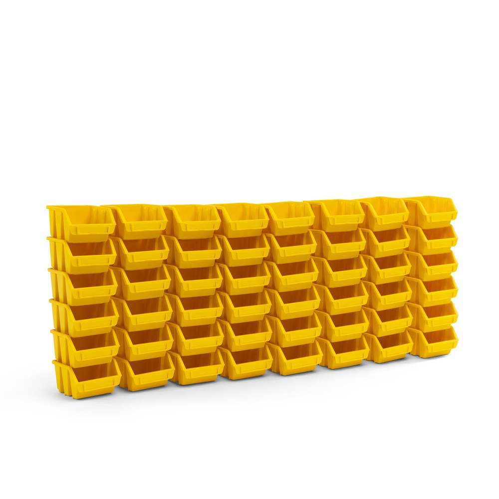 Produktabbildung Nr. 2: Lot de bacs à bec HEMMDAL S, HxlxP 75 x 116 x 112 mm, jaune, 48 pcs/UV