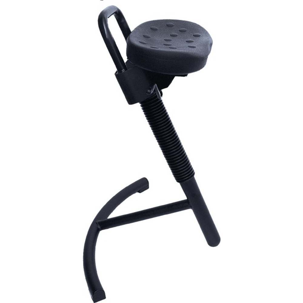 Illustration du produit: Assis-debout LOTZ, hauteur d'assise réglable 645-825 mm, mousse intégrale, tube d'acier noir
