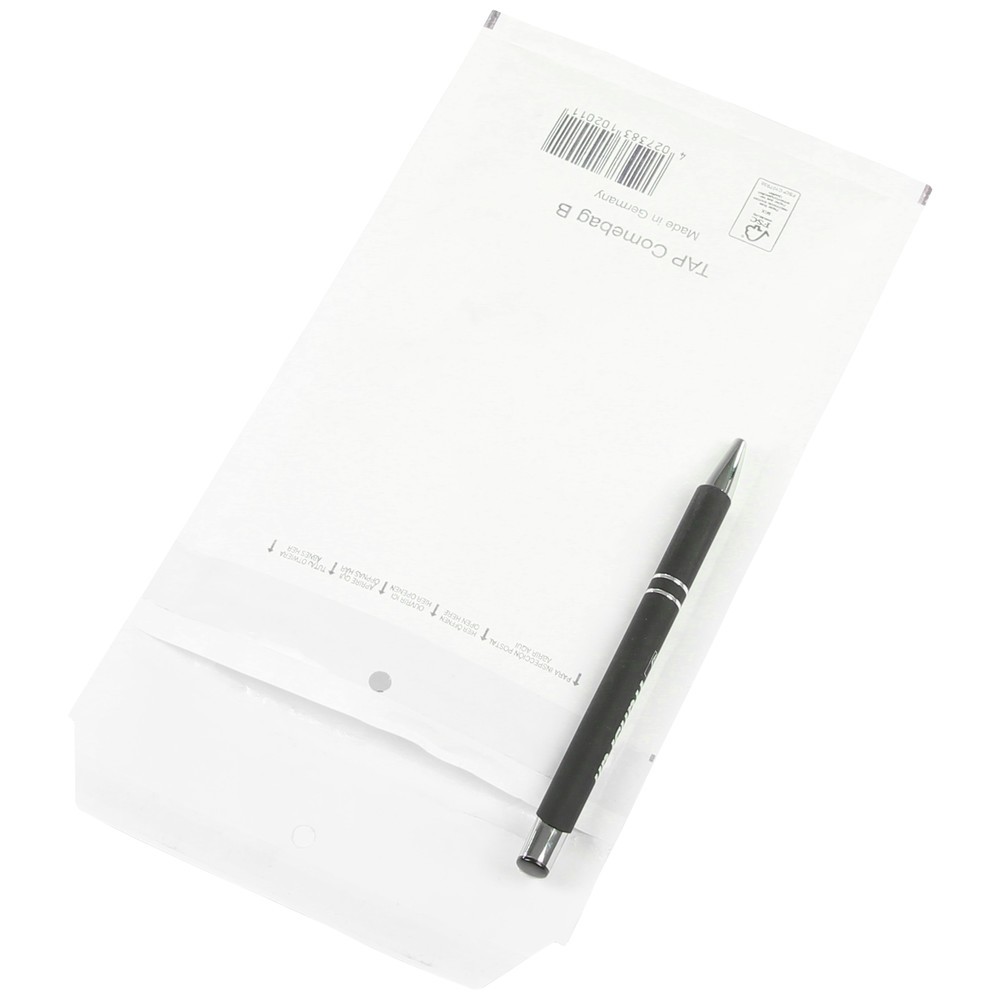 Produktabbildung Nr. 2: Luftpolster-Versandtasche, LxB 110 x 215 mm, weiss, für DIN A6, mit Selbstklebeverschluss