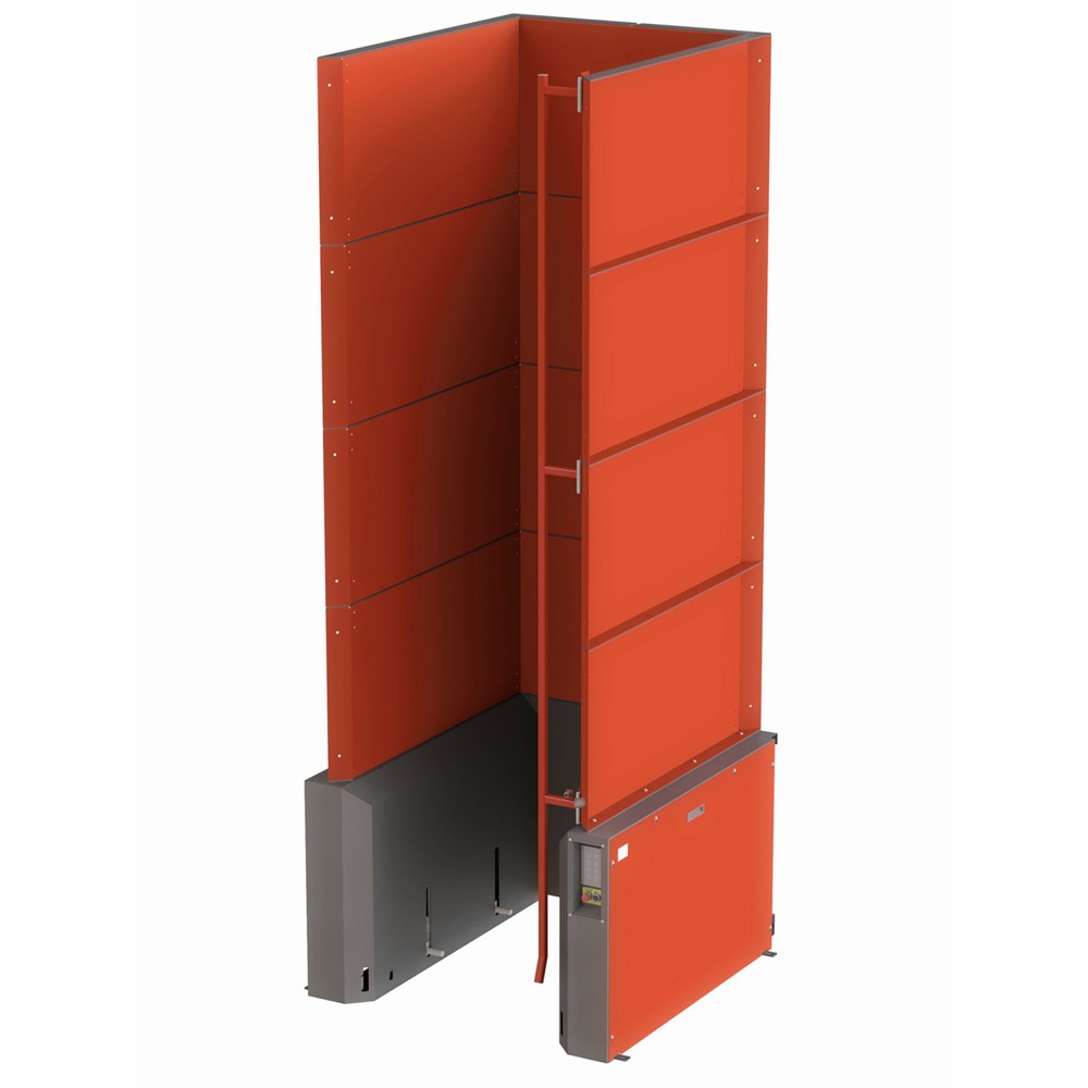 Illustration du produit: Magasin à palettes pour 15 europalettes de 1 200 x 800 mm, avec barrière de sécurité