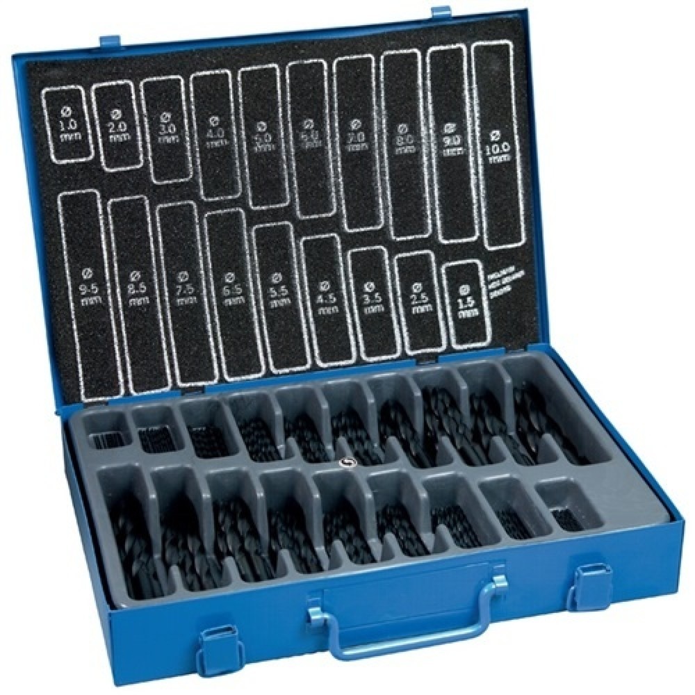 Illustration du produit: Magasin de forets hélicoïdaux DIN 338 type N 1-10 mm avec incréments de 0,5 mm H