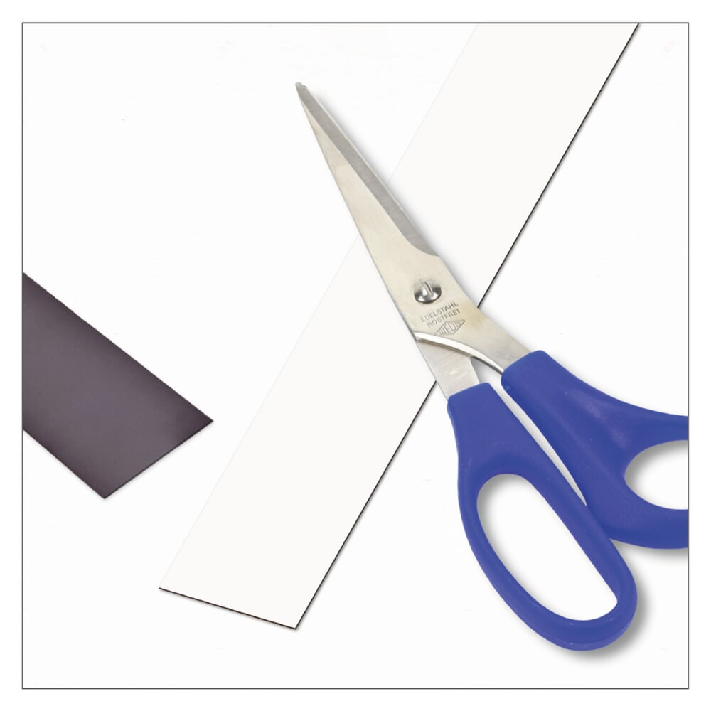 Produktabbildung: Magnetisches Beschriftungsband, Rolle, Höhe 30 mm, weiss