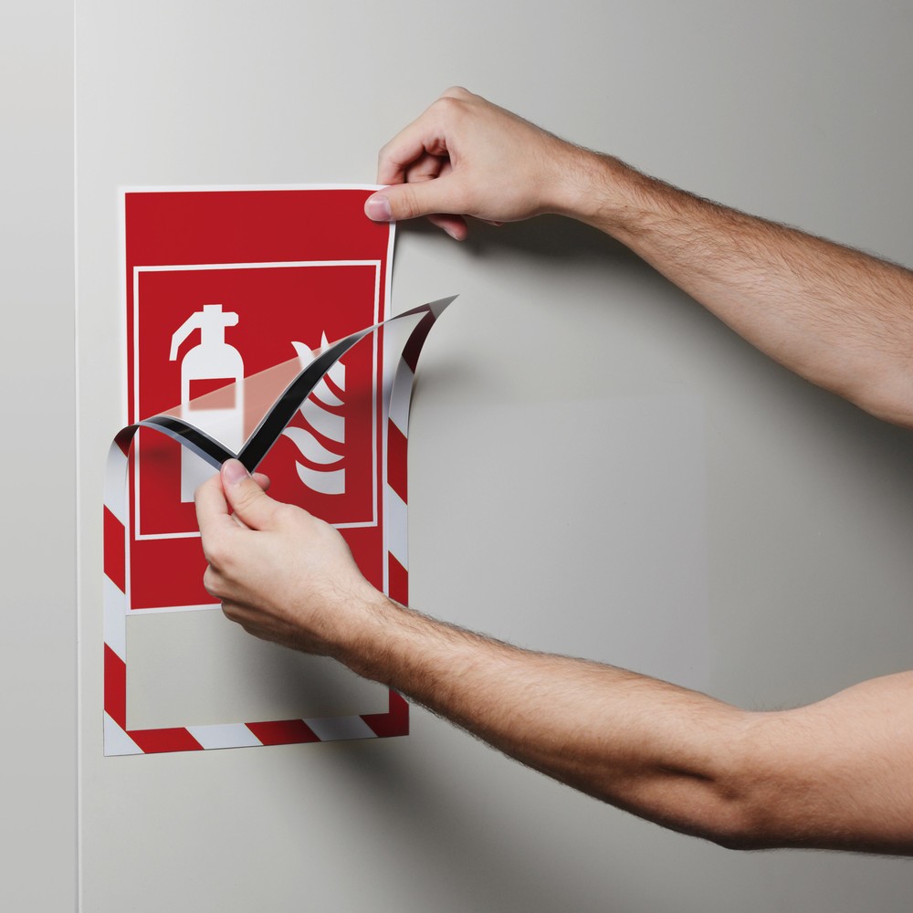 Produktabbildung Nr. 3: Magnetrahmen DURABLE DURAFRAME® Security, DIN A4, rot/weiss