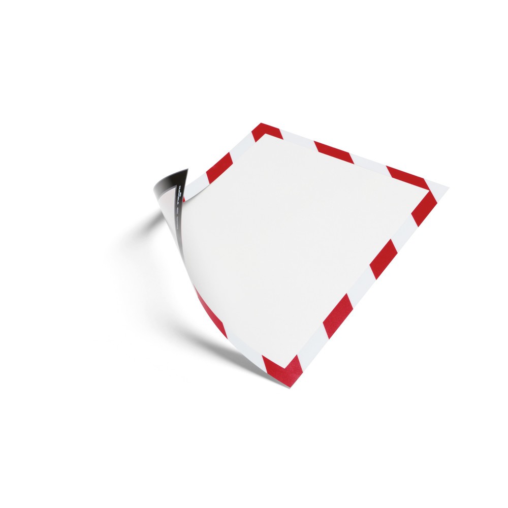Produktabbildung: Magnetrahmen DURABLE DURAFRAME® Security, DIN A4, rot/weiss