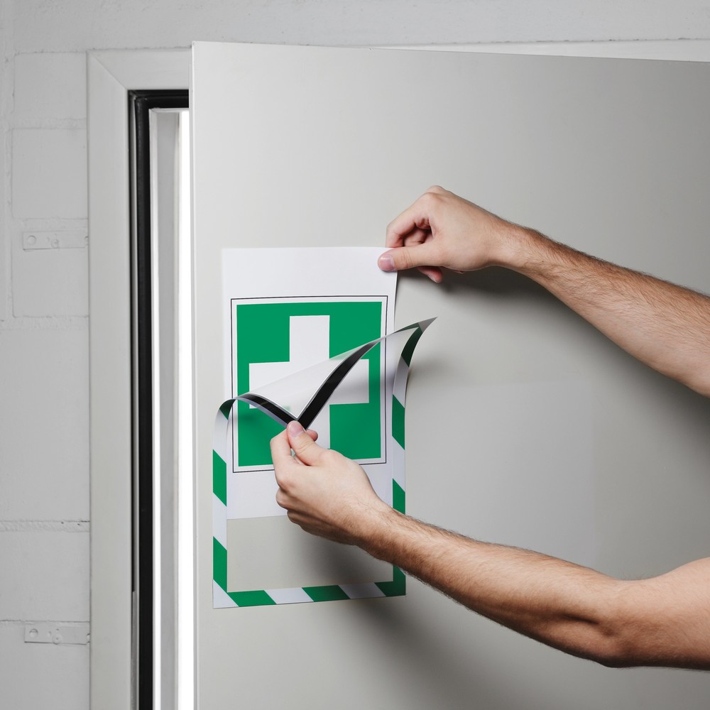 Produktabbildung Nr. 3: Magnetrahmen DURABLE DURAFRAME® Security, DIN A4, grün/weiss