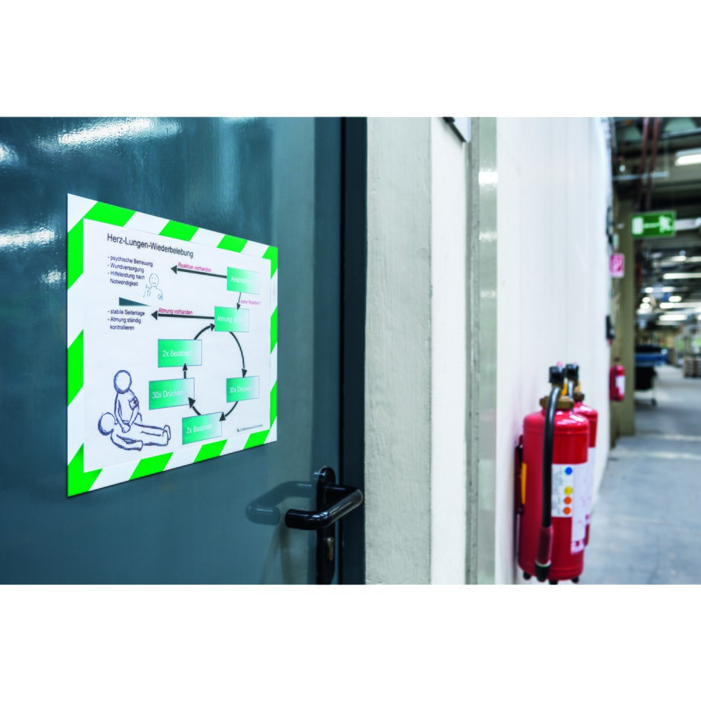 Produktabbildung Nr. 6: Magnetrahmen DURABLE DURAFRAME® Security, DIN A4, grün/weiss