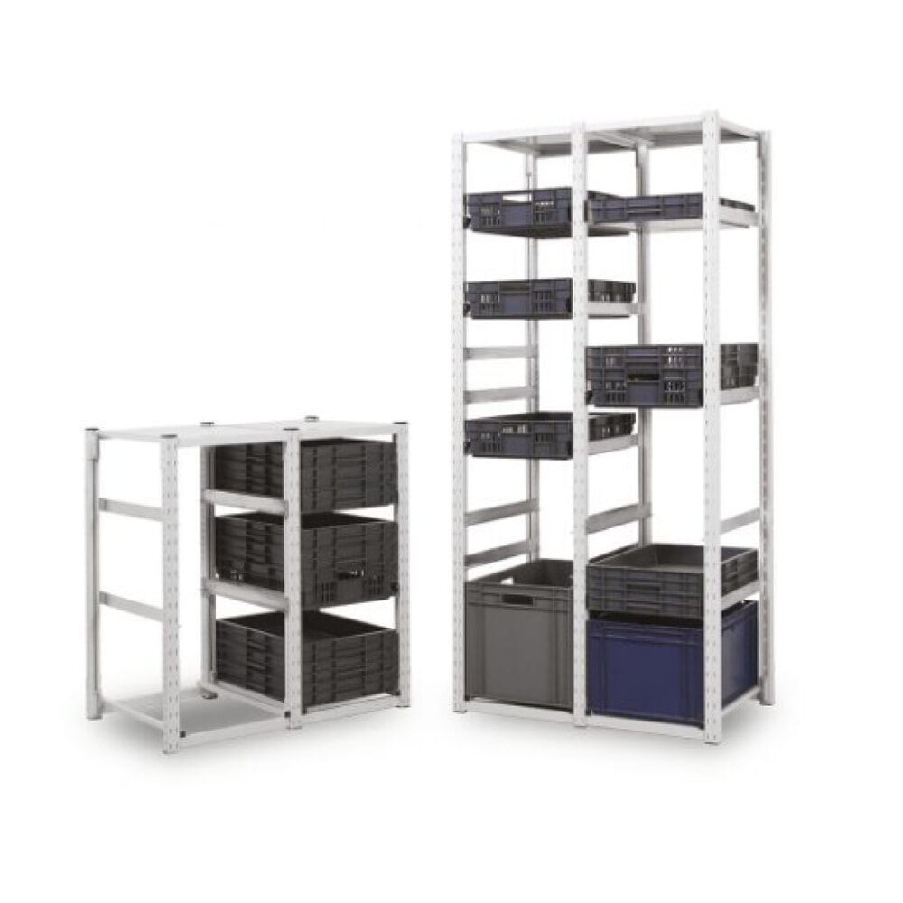 Produktabbildung: ManOrga Behälterregal für Euroboxen, GF, HxBxT 1.000 x 407 x 600 mm