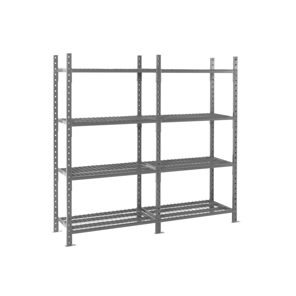 Produktabbildung Nr. 6: ManOrga Fachbodenregal graphitgrau mit Stahlrohr-Böden, Fachlast 500 kg, HxBxT 3.000 x 1.050 x 510 mm