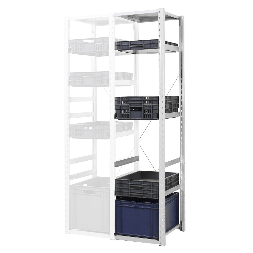 Produktabbildung Nr. 2: ManOrga Rayonnage à conteneurs pour boîtes Eurobox, TA, H x l x P 2 000 x 307 x 400 mm