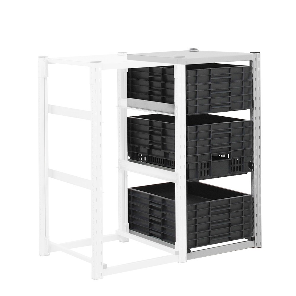 Produktabbildung Nr. 2: ManOrga Rayonnage à conteneurs pour boîtes Eurobox, TA, H x l x P 1 000 x 407 x 600 mm