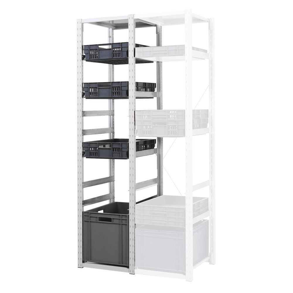 Produktabbildung Nr. 2: ManOrga Rayonnage à conteneurs pour boîtes Eurobox, TB, H x l x P 2 000 x 307 x 400 mm