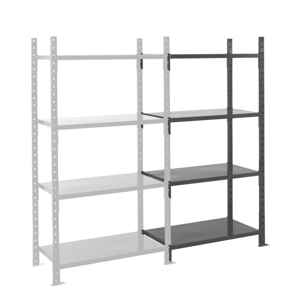 Illustration du produit: ManOrga Rayonnage à tablettes, TA, avec panneaux d'acier, FL 460 kg, H x l x P 2 000 x 1 260 x 600 mm