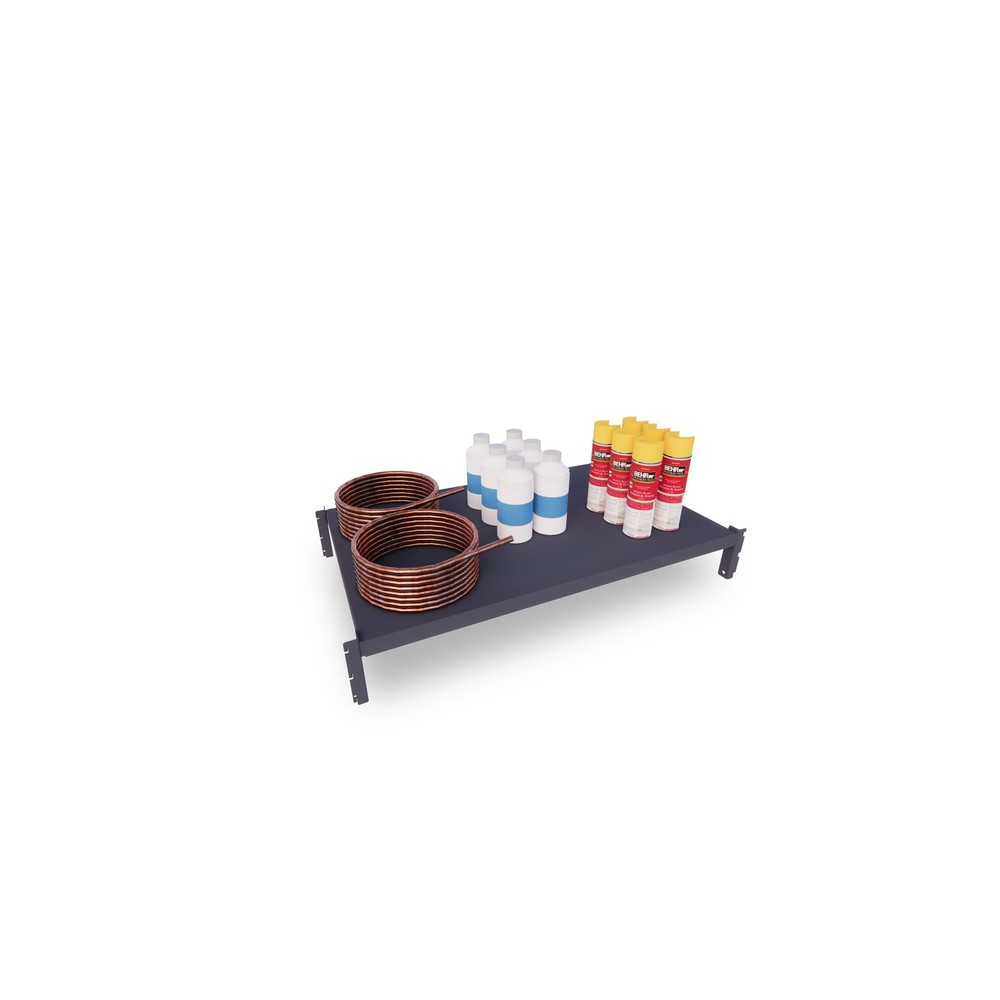 Produktabbildung Nr. 3: ManOrga Rayonnage à tablettes gris graphite avec tablettes en tôle d’acier, charge par tablette 460 kg, HxlxP 2 500 x 1 300 x 610 mm