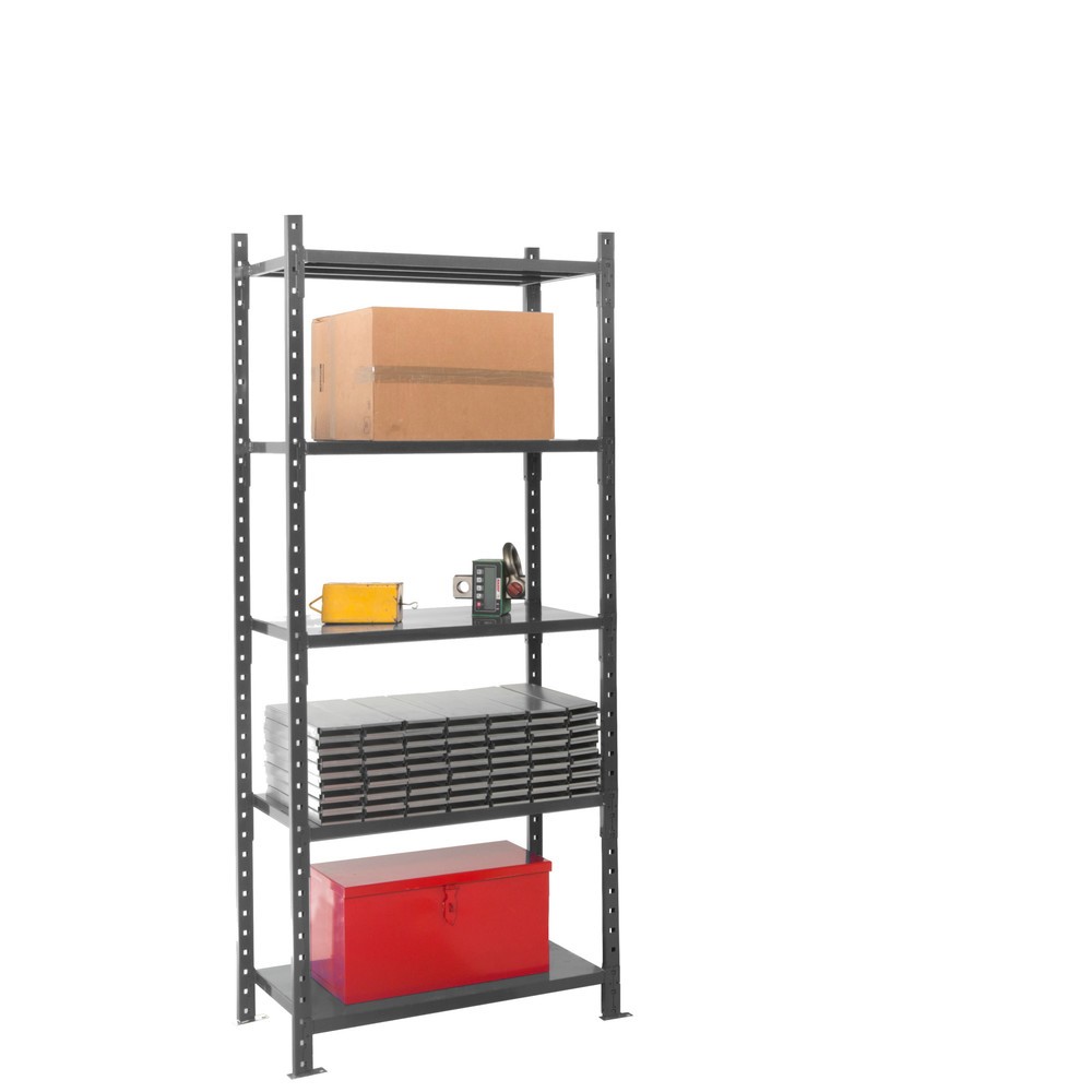 Produktabbildung Nr. 7: ManOrga Rayonnage à tablettes gris graphite avec tablettes en tôle d’acier, charge par tablette 460 kg, HxlxP 2 500 x 1 300 x 610 mm
