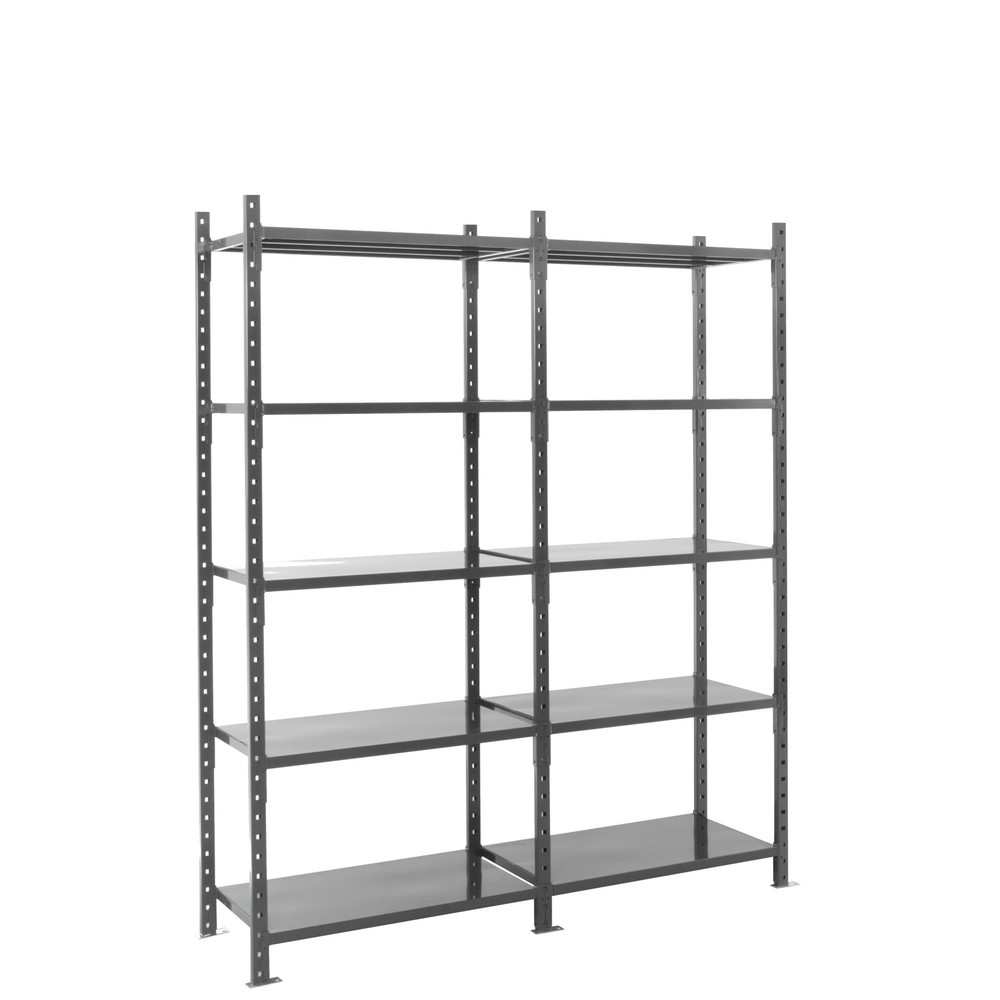 Produktabbildung Nr. 8: ManOrga Rayonnage à tablettes gris graphite avec tablettes en tôle d’acier, charge par tablette 460 kg, HxlxP 2 500 x 1 300 x 610 mm