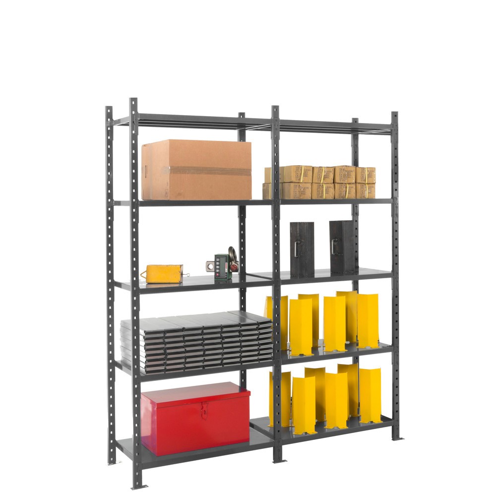 Produktabbildung Nr. 9: ManOrga Rayonnage à tablettes gris graphite avec tablettes en tôle d’acier, charge par tablette 460 kg, HxlxP 2 500 x 1 300 x 610 mm