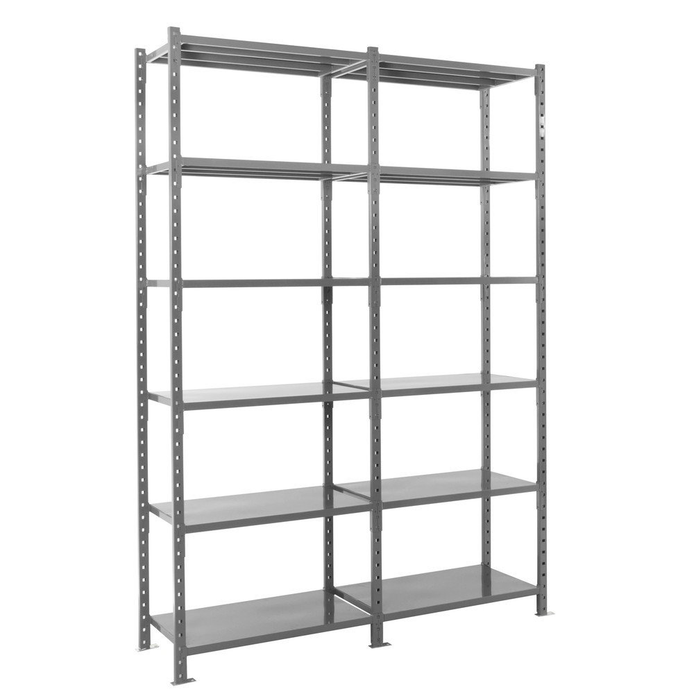 Produktabbildung Nr. 2: ManOrga Rayonnage à tablettes gris graphite avec tablettes en tôle d’acier, charge par tablette 500 kg, HxlxP 3 000 x 1 050 x 510 mm