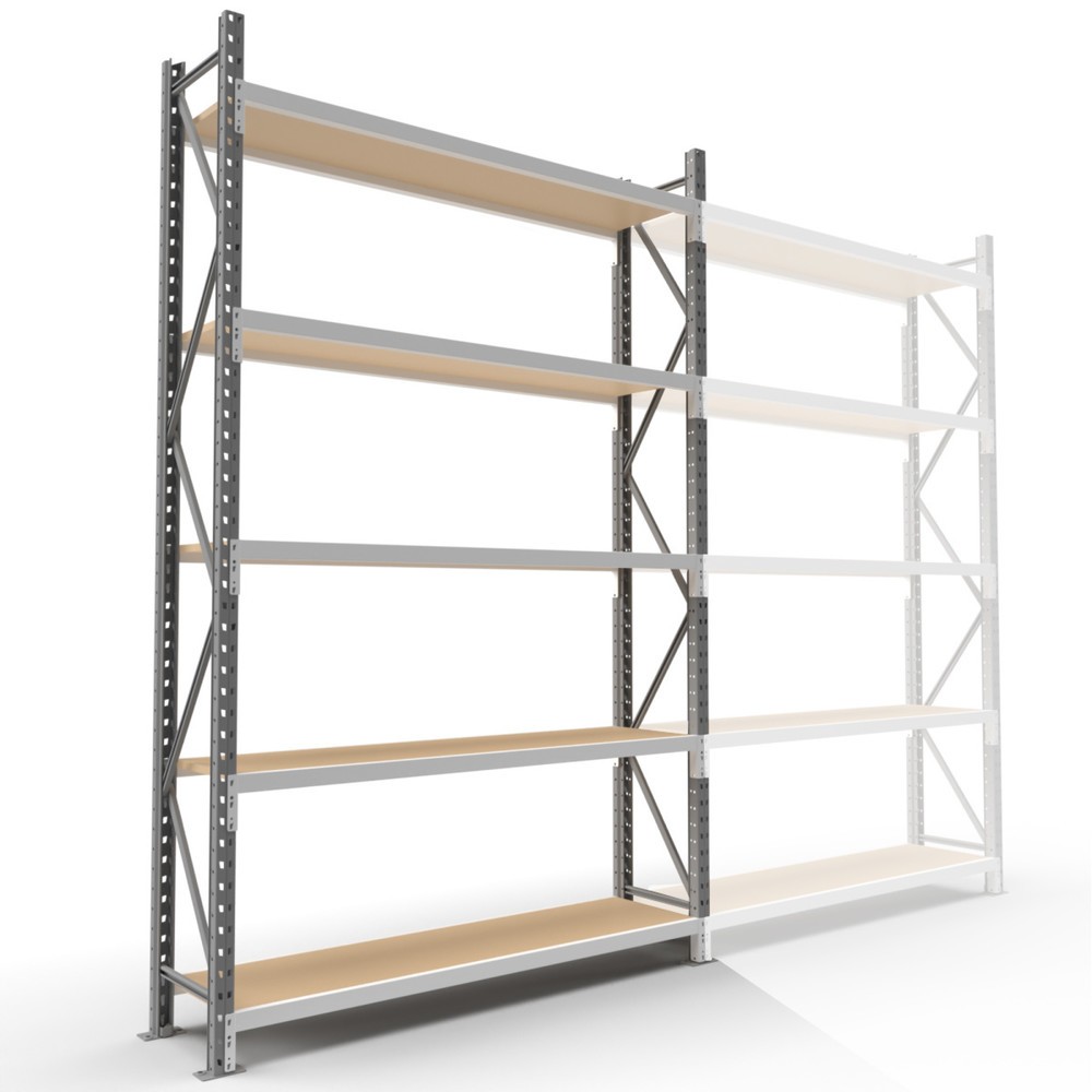 Produktabbildung Nr. 5: ManOrga Rayonnage grande portée, avec panneaux agglomérés, TB, H x l x P 3 000 x 1 800 x 600 mm