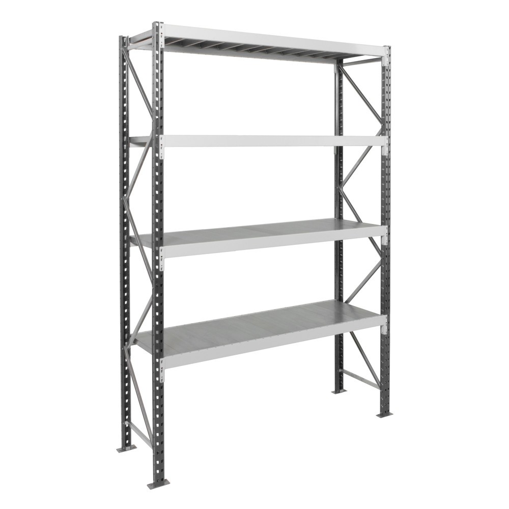 Produktabbildung Nr. 1: ManOrga Rayonnage grande portée, avec panneaux en acier, TB, gris graphite/gris clair, H x l x P 2 500 x 1 500 x 600 mm