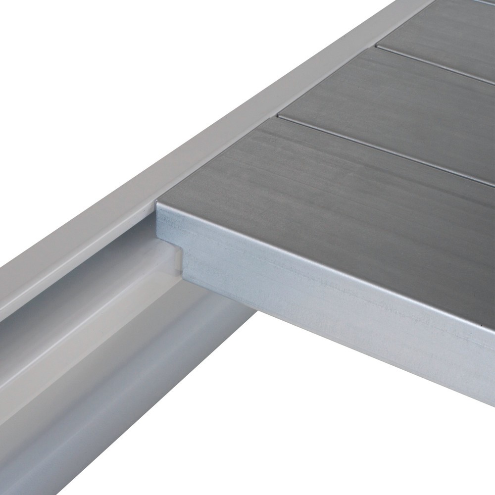 Illustration du produit: ManOrga Tablette pour rayonnage grande portée, avec panneaux en acier, lxP 1 800 x 800 mm