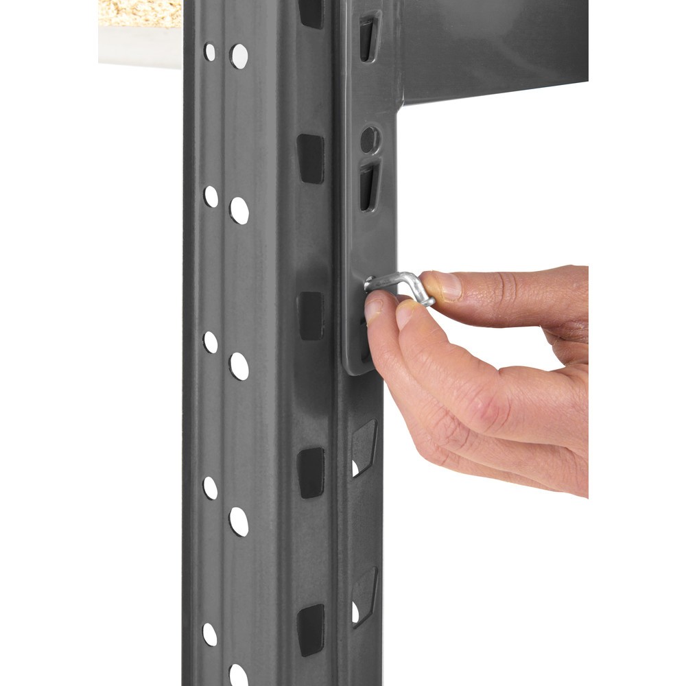Produktabbildung Nr. 3: ManOrga Weitspannregal, mit Spanplatten, AF, graphitgrau/lichtgrau, HxBxT 2.500 x 1.500 x 600 mm