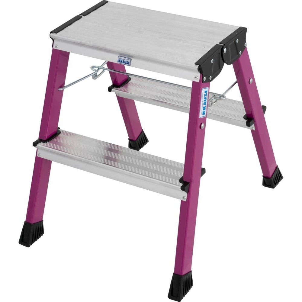 Illustration du produit: Marchepied pliant KRAUSE® Rolly 2x2 marches rose