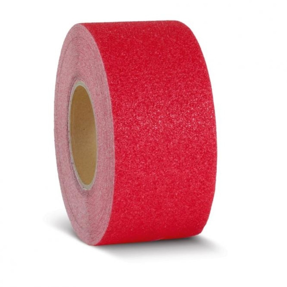 Produktabbildung Nr. 1: Revêtement antidérapant m2™, marquage de signalisation, rouleau, largeur 75 mm, rouge